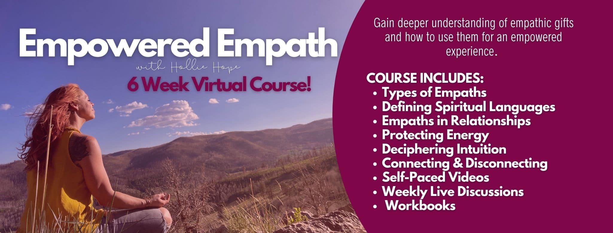 Empowered Empaths (Virtual Course) with Hollie Hope