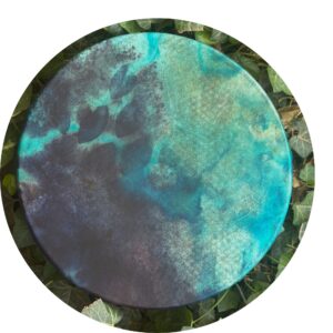 15" Lemurian Sodalite Elk Sacred Drum