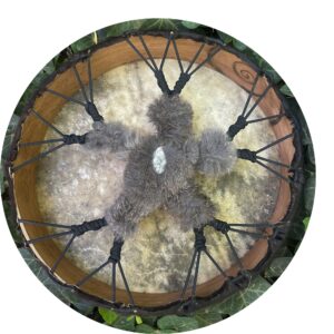 15" Shadow Fur Cow Sacred Drum